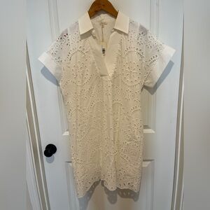 JODIFL White Eyelet Dress. NWT.